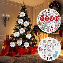 2020 Christmas Ornaments Wooden Christmas Tree Hanging Pendant Home Party Xmas Ornaments Christmas Decoration Best Gifts 2024 - buy cheap