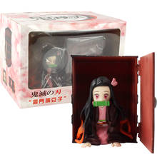 Figuras de desenho animado kamado nezuko, figuras colecionáveis do anime demon slayer kimetsu no yaiba 2024 - compre barato