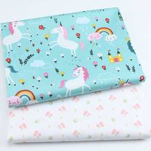 100% cotton fabric diy sewing craft home textile bedding sheets baby dress DIY manual work cloth tecidos material Horse Printed 2024 - buy cheap