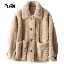 Aorice Women Winter Real Wool Fur Coat Oversize Female Warm Jacket Real Sheep Shearing Fur Coats Lady Jacket Overcoat A18215 2024 - buy cheap