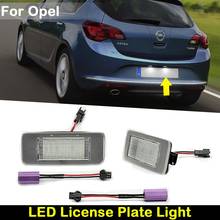 For Opel Astra J Estate Zafira C  Cadillac ATS  Car Rear White LED License Plate Light Number Plate Lamp 2024 - buy cheap