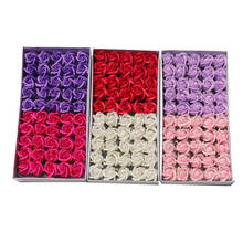 50Pcs Rose Artificial Flowers 2Color Soap Rose Head For Bouquet Flores Make Party Spring Wedding Decoration Mariage Fake Flower 2024 - buy cheap