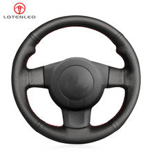 LQTENLEO Black Artificial Leather Car Steering Wheel Cover For Seat Leon (1P) FR 2005-2009 Leon Cupra 2005-2009 Ibiza (6L) FR 2024 - buy cheap