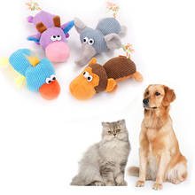 Juguete de cuerda de algodón duradera para perro y gato, cuerda de vellón con sonido para masticar, suministros para mascotas 2024 - compra barato