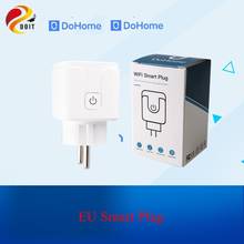 Dohome EU Smart Plug Support  Siri WIFI Socket Timer WiFi Outlet Remote Control Switch Voice Control Socket Alexa  FCC 2024 - buy cheap