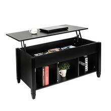 Lift Top Coffee Table Modern Furniture Hidden Compartment and Lift Tabletop Brown White Black 2024 - buy cheap