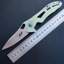 Folding Knife 3 Colors  EF938 D2 blade G10 handle Camping Hiking Pocket Knife  Portable Hunting Tactical Outdoor Survival Knife 2024 - buy cheap