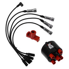 1Set Ignition Cable Set Distributor Cap+Rotor+NGK Ignition Wire Set For Volkswagen Cabrio For Golf Jetta Passat Cabriolet #N 2024 - buy cheap