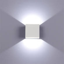 Indoor Wall Lamp 6W LED Luminaire Aisle Square Wall Sconce Bedroom LED Wall Lights White/Black Color 2024 - buy cheap