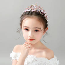 Girl Headband Princess Children's Wreath  Tiara Crown Decoration Bride Bridesmaid Wedding Photography Holiday Photo Headdress 2024 - buy cheap