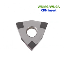2PCS CBN insert WNMG080408 WNGA080404 3T CBN diamond insert WNMG WNGA PCBN tip lathe cutter turning tool for  hardened steel 2024 - buy cheap