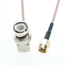 BNC Male Right Angle RA 90 Degree To SMA Male Connector RF Coaxial Cable RG316 Jumper Pigtail FPV 2024 - buy cheap