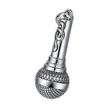 BOCAI-Colgante de plata esterlina s925 para hombre y mujer, nuevo accesorio creativo y auténtico con micrófono, música personalizada, joyería de plata 925 2024 - compra barato