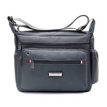 Мужская сумка через плечо, сумка через плечо из нейлона, британский модный Повседневный стиль, высокое качество, дизайн, большая вместительность, многофункциональная 2024 - купить недорого