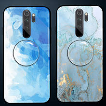 Shine Marble Back Case For Xiaomi Redmi Note 5 6 7 Pro 8T Soft TPU Airbag Holder Back Cover For Redmi Note 9 Pro Max 2024 - buy cheap