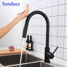 Black Touch Kitchen Faucet with Pull Down Sprayer Black Bronze Sensor Pull Out Kitchen Faucets Stainless Steel Touch Kitchen Tap 2024 - buy cheap