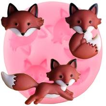 3D Cute Fox Head Silicone Mold Chocolate Baking Candy Polymer Clay Molds DIY Party Cupcake Topper Fondant Cake Decorating Tools 2024 - buy cheap