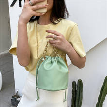 Brand Designer PU Leather Women's Crossbody Bag Fashion Chain Messenger Bag Small Bucket 2024 - buy cheap