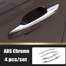 Manija de puerta cromada para Audi A4 B9 A5 F5 Sedan, cubiertas de marco de molduras, accesorios de estilo de coche, 4 Uds. 2024 - compra barato