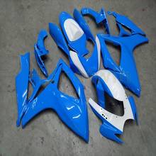 Carenados personalizados para motocicleta, kit de carrocería + tornillos + azul para GSX-R600 R750 2006 2007 GSXR600 750 K6 2024 - compra barato