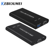 Kebidu-Capturadora de vídeo USB 3,0, 4K60Hz, HDMI, compatible con tarjeta de captura de vídeo USB, Dongle, transmisión en vivo 2024 - compra barato