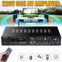 220V Home Theater Amplifiers Lossless Audio Subwoofers HiFi Stereo Bluetooth Surround Sound Digital Powerful Home Karaoke Cinema 2024 - buy cheap