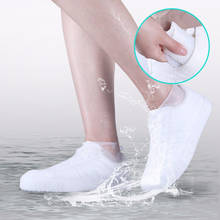 Botas impermeables de silicona Unisex, protectores de zapatos, botas de lluvia para interiores y exteriores, reutilizables, 1 par 2024 - compra barato