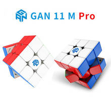 GAN 11 M Pro Magnets Speed Cube Gans Cube Frosted Stickerless GAN11 Pro Magnetic Professional Gan Cube 11 m pro Puzzle Gan11 2024 - buy cheap