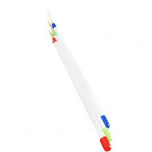 Ручка для дизайна ногтей длинная 3 щетины разной длины акриловая профессиональная кисть для лайнера для дизайна ногтей инструменты для маникюра 2024 - купить недорого