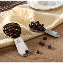Colher medidora de café em aço inoxidável, 1 peça, 15/30ml, acessórios para cozinha, ferramenta de medição para café 2024 - compre barato