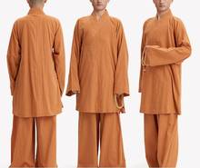 100% de algodón UNISEX para verano y primavera, uniformes budistas zen de Buda, shaolin, monks, trajes de kung fu, lohan/arhat, ropa de artes marciales 2024 - compra barato