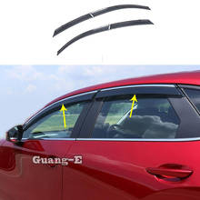 Для Mazda CX-30 CX30 2020 2021 наклейка для стайлинга автомобилей лампа пластиковое стекло ветровой козырек Дождь/солнцезащитный козырек вентиляционное отверстие 4 шт. 2024 - купить недорого