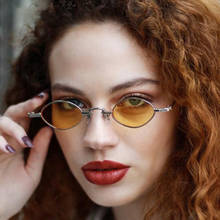 Avant-Garde Unique Small Square Sun Glasses Men Luxury Brand Classic Vintage Sunglasses Clear Lens Metal Tiny Shades For Women 2024 - buy cheap