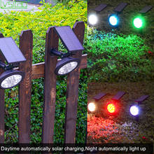 Solar Spotlight lamp RGB colorful garden Landscape Lamp 9LED double color Courtyard wall light outdoor waterproof decorationlamp 2024 - buy cheap