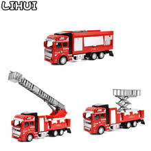 3 PCS Set Inertia Toy Car Vehicle Model Alloy Diecast Fire Truck Fire Ladder Truck Educational Toys for Children Boys Gifts Game 2024 - buy cheap