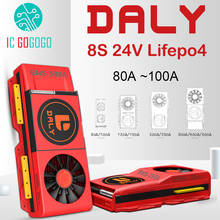 DALY-Placa de protección de batería de litio, 8S, 24V, con ventilador de refrigeración Lifepo4, 3,2 V, BMS Balance, 80A, 100A, 150A, 200A, 300A, 400A, 500A 2024 - compra barato