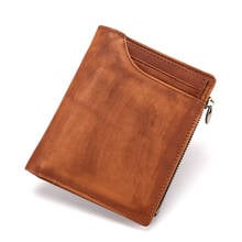 Vintage Cowhide Men Wallet Genuine Leather Clutch Wallet Male Coin Purse Passport Cover Pouch Business Document Case Card Holder 2024 - buy cheap