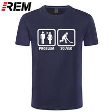 Camiseta de manga corta con estampado para hombre, Camisa de algodón con cuello redondo, con estampado impreso, para verano 2024 - compra barato