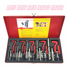 131Pcs/set M5 M6 M8 M10 M12 Engine Block Restoring Damaged Thread Repair Tool Kit Helicoil Coarse Crowbar Car Repair Tools 2024 - buy cheap