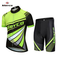 Conjunto de roupas para ciclismo, nova qualidade, manga curta, camisa e bermuda, conjunto de roupas para ciclismo, com almofada de gel 5d 2024 - compre barato