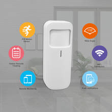 Sensor de movimiento PIR inalámbrico, Detector infrarrojo pasivo de seguridad, alarma antirrobo, Control por aplicación Tuya Smart Home, WIFI 2024 - compra barato