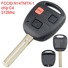Control remoto de coche de 3 botones, 312Mhz, con Chip ID4C N14TMTX-1, compatible con Lexus RX300 1999 - 2003 2024 - compra barato