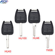 3 Button HU43/ HU100/HU46 /YM28 Blade Remote Car Key Shell for Vauxhall Opel Corsa Agila Meriva Combo Car Key Case 2024 - buy cheap
