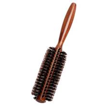 Escova de cabelo de javali 6 tipos, natural, escova de enrolar, sarja reta, pente de cabelo, tambor redondo, ferramenta de cabeleireiro, ondulação diy 2024 - compre barato