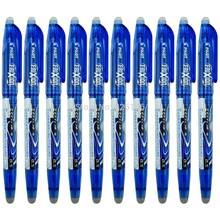 10 pces piloto frixion apagável gel caneta 0.5mm extra fino azul conjunto 2024 - compre barato