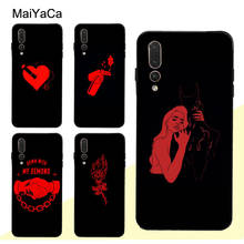 MaiYaCa Red Black Aesthetics Case For Huawei P30 Pro P40 P10 P20 Lite Mate 20 30 10 Lite P Smart 2019 Z 2024 - buy cheap