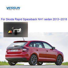 Yessun-Cámara de aparcamiento para coche, videocámara para Skoda Rapid Spaceback NH1 sedan 2013 ~ 2018, vista trasera, asistencia de aparcamiento 2024 - compra barato