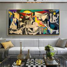 Guernica By Picasso Canvas Paintings Reproductions Famous Canvas Wall Art Posters And Prints Picasso Pictures Home Wall Decor 2024 - buy cheap