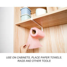 Practical Kitchen toilet roll paper towel rack holder creative no Punch Cabinet Napkins Hanger Cling Film Storage Wardrobe Door 2024 - buy cheap