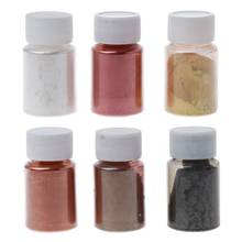 6 Color Metal Tones Mica Pearl Powder Pigment Jewelescent Set Cosmetic Grade Metallic Dye Paint Epoxy Resin Art Making 2024 - buy cheap